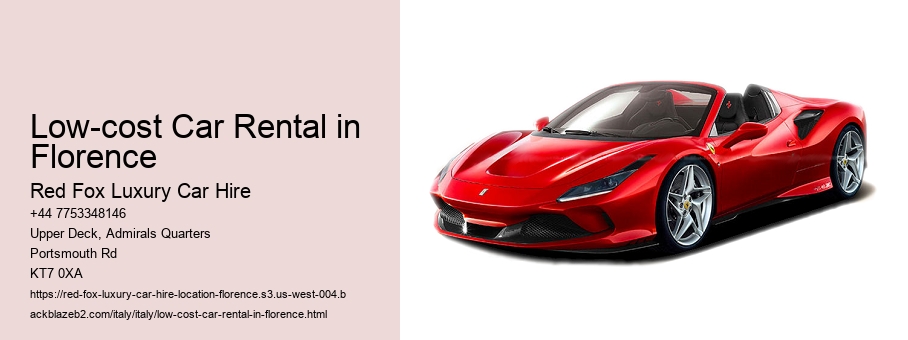 Low-cost Car Rental in Florence